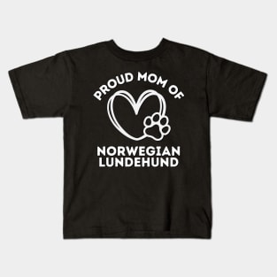 Proud mom of Norwegian Lundehund Life is better with my dogs Dogs I love all the dogs Kids T-Shirt